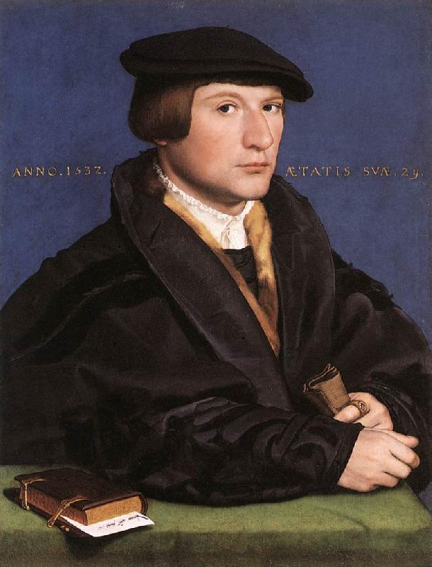 HOLBEIN, Hans the Younger Portrait of a Member of the Wedigh Family sf Sweden oil painting art